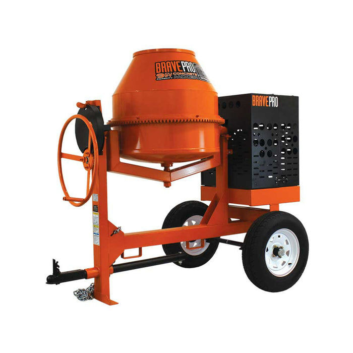 Brave Concrete Mixer | 9 Cu. Ft. Steel Drum | Honda GX270