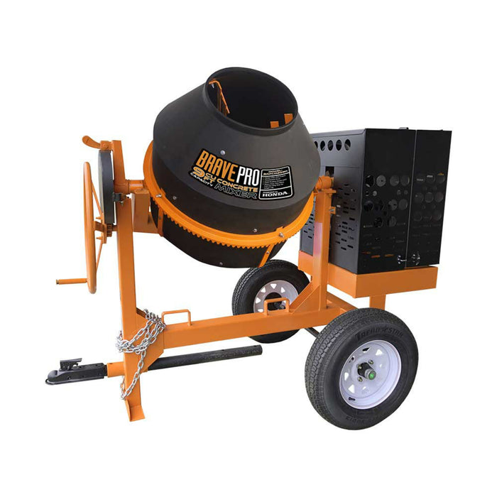 Brave Concrete Mixer | 9 Cu. Ft. Poly Drum | Honda GX270