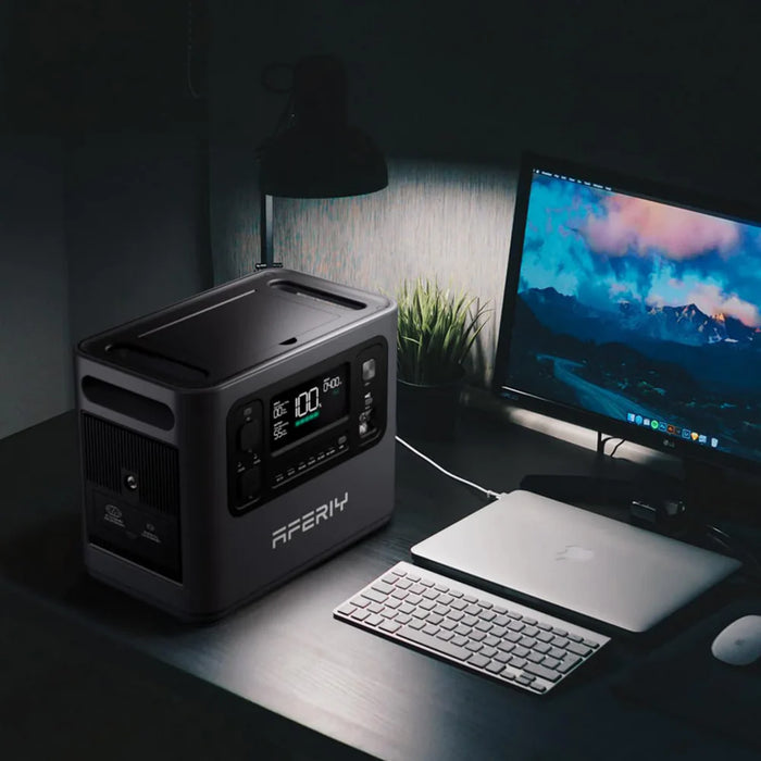 Aferiy | AF-P210 Portable Power Station | 2400W/4800W | LiFePO4 Battery 2048Wh