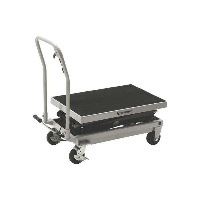 Strongway | Hydraulic Rapid Lift XT Table Cart | 2-Speed | 1000-Lb. Capacity | 54-1/4-In. Lift