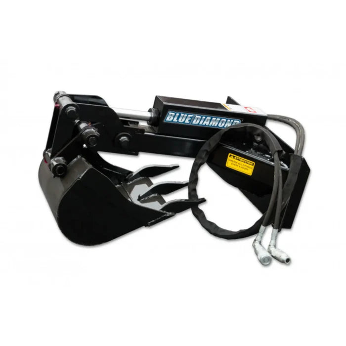 Blue Diamond | Mini Backhoe Attachment | Mini Skid Steer Attachment