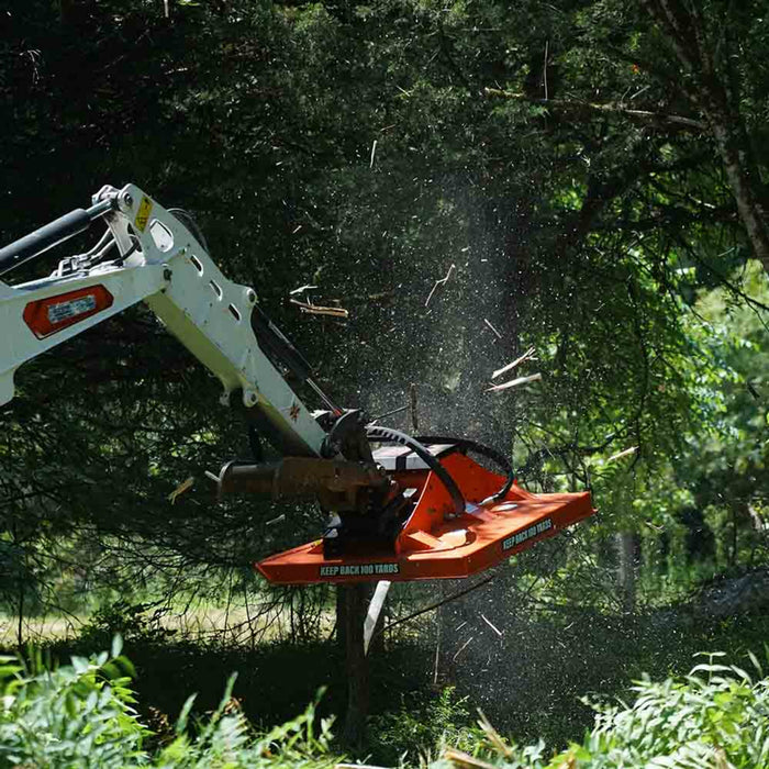 Eterra | Cyclone 48" Excavator Attachment Rotary Clearing Mower | Brush Cutter for Excavator
