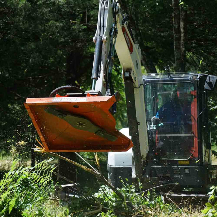 Eterra | Cyclone 48" Excavator Attachment Rotary Clearing Mower | Brush Cutter for Excavator
