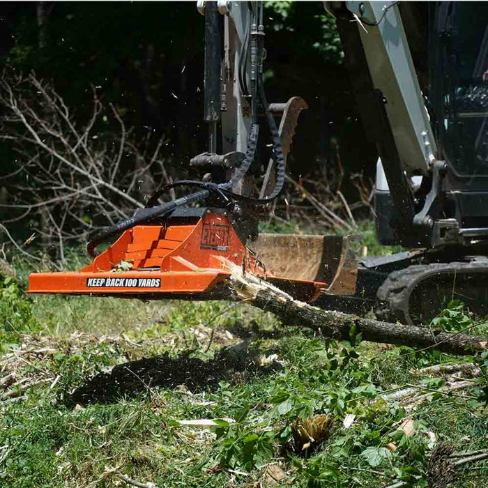 Eterra | Cyclone 48" Excavator Attachment Rotary Clearing Mower | Brush Cutter for Excavator