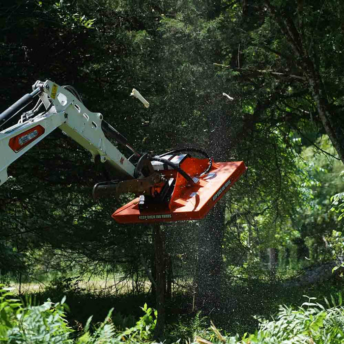 Eterra | Cyclone 48" Excavator Attachment Rotary Clearing Mower | Brush Cutter for Excavator