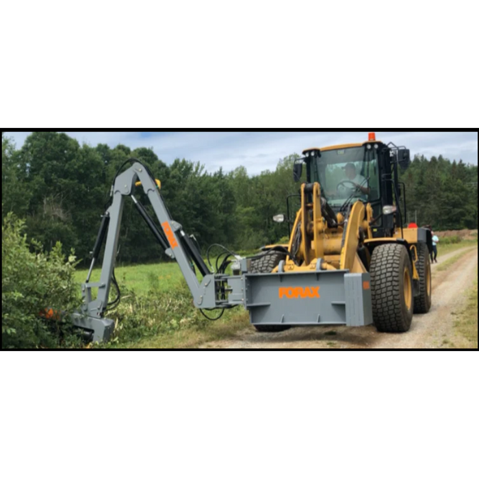 Forax | 22ft Boom Mulcher-Cutter | Cutting Width 72 Inches | Front Loader Attachment