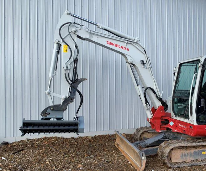 Forax | 2-4 Ton Mini Excavator HP40 Drum Mulcher | Ultralight Mulcher Excavator Attachments