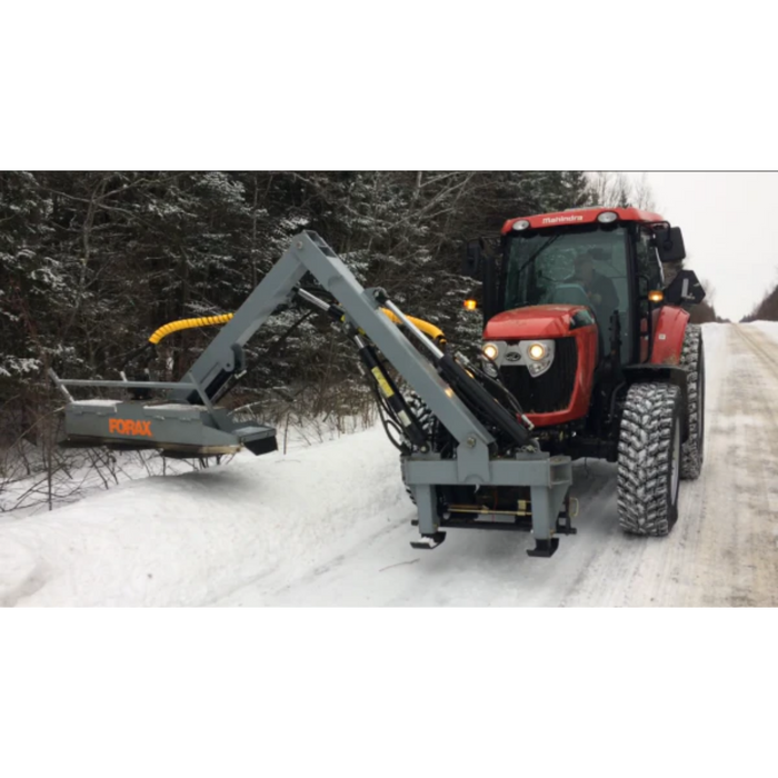 Forax | Front Mount Tilt / Extend 15' Boom Groomer Brush Cutter | 72" Cutting Width | Tractor Attachments