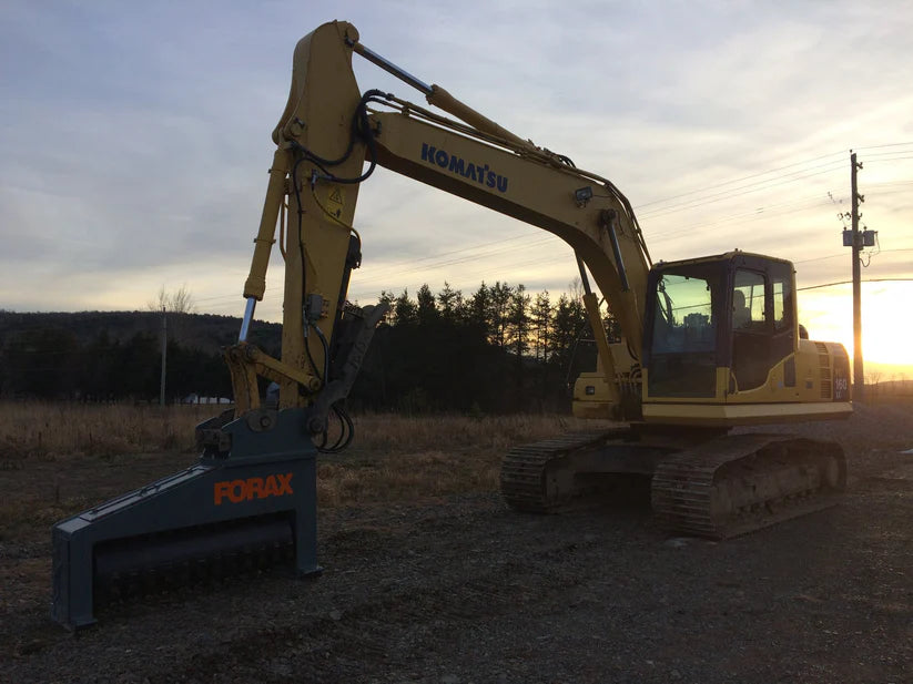 Forax | 3-6 Ton Mini Excavator XD36 Drum Mulcher | Extreme Duty Drum mulcher Excavator Attachments