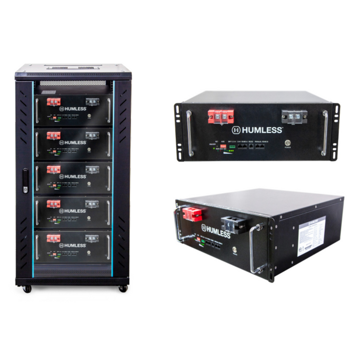 Humless 5kWh 51.2 V LiFePO4 Battery Rack Mount BATLITH05