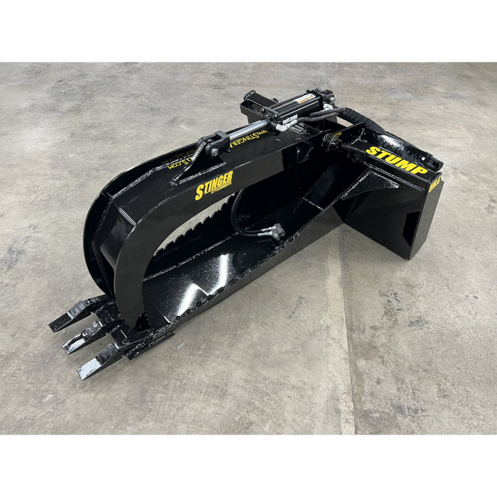 Stinger Attachments | Stump Grapple Bucket | Skid Steer Attachments