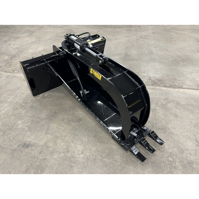 Stinger Attachments | Stump Grapple Bucket | Skid Steer Attachments