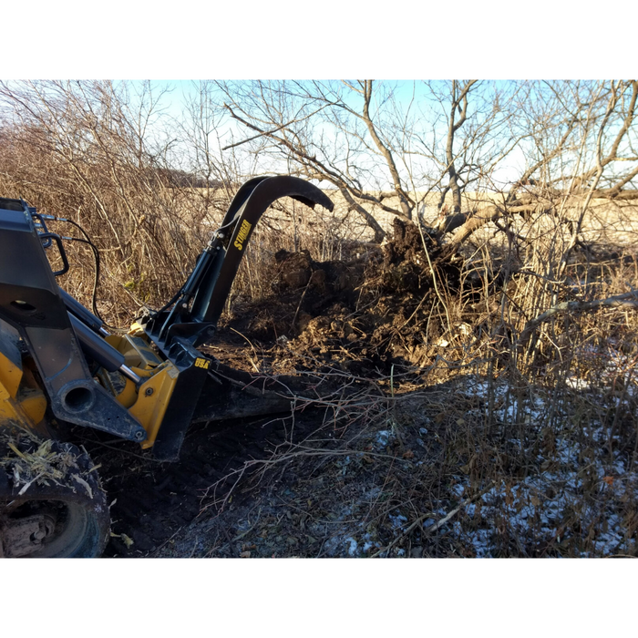 Stinger Attachments | Stump Grapple Bucket | Skid Steer Attachments