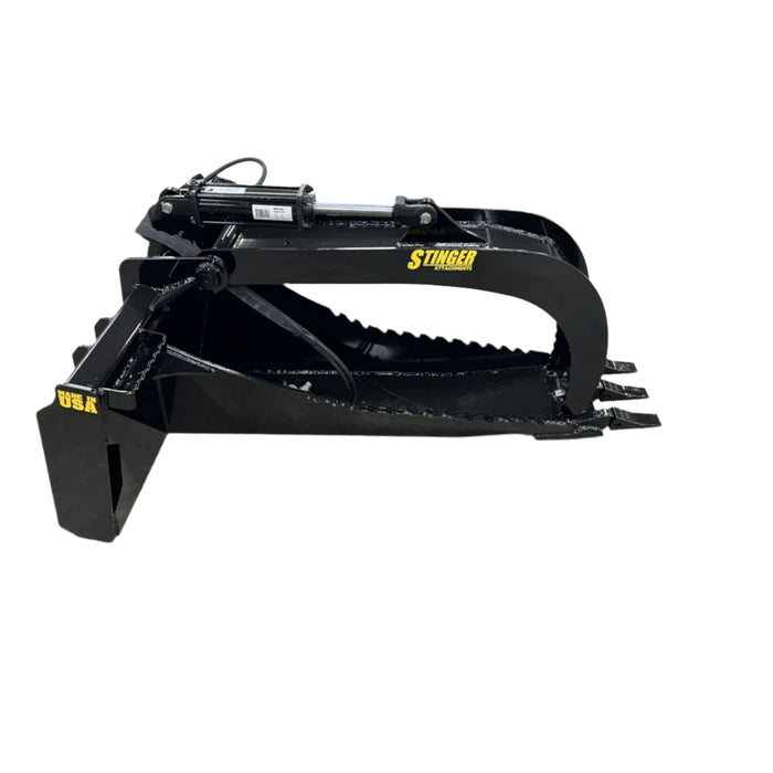 Stinger Attachments | Stump Grapple Bucket | Skid Steer Attachments
