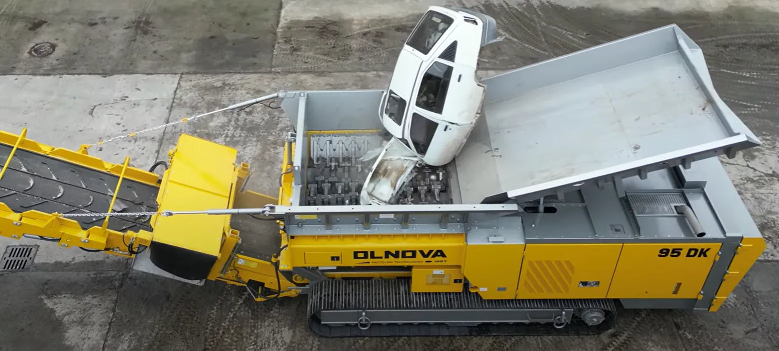 Olnova | Model 95 DK Primary Shredder | High-Capacity Tracked Diesel Machine for Heavy-Duty Waste Processing