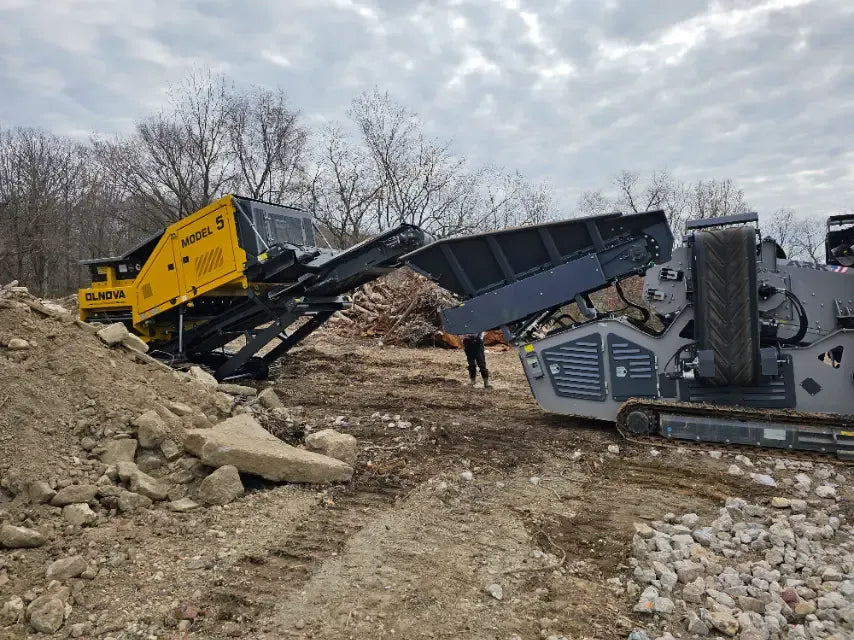 Olnova | Model 5 Primary Shredder | Tracked Diesel, High-Capacity Waste & Recycling Machine