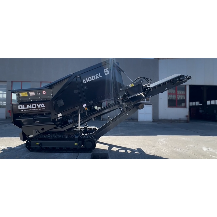 Olnova | Model 5 Primary Shredder | Tracked Diesel, High-Capacity Waste & Recycling Machine