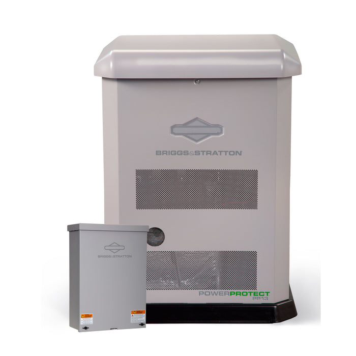 Briggs & Stratton Power Protect 13kW Standby Generator LP/NG with 100 Amp 16 Circuit Automatic Transfer Switch