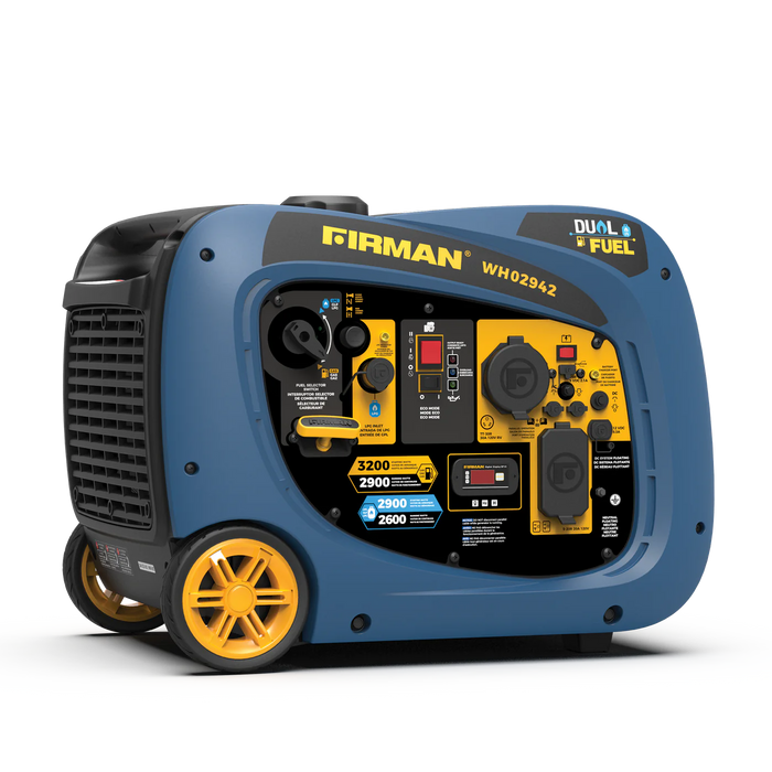 Firman Dual Fuel Inverter Portable Generator 3200W Electric Start