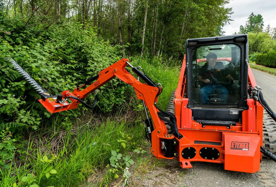 Eterra | Raptor Boom Arm Mower Attachment | Skid Steer Swing Arm Brush Cutter