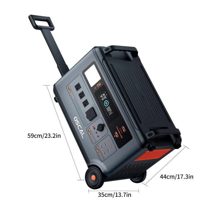 Oscal | PowerMax 6000 Portable Power Station | 6000W 120/240V Dual Voltage