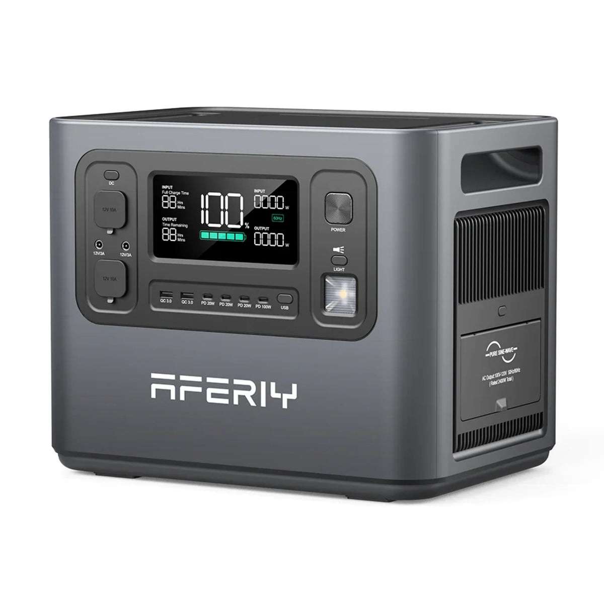 AFERIY P210 2400W Solar Generator, P210 | 2400W+AF-S400A1| 400W