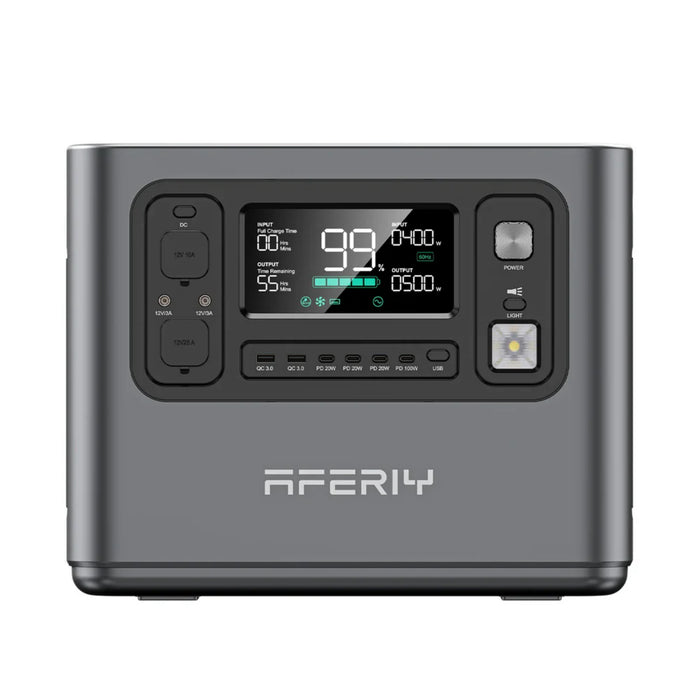 Aferiy | AF-P210 Portable Power Station | 2400W/4800W | LiFePO4 Battery 2048Wh