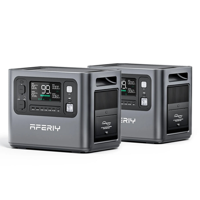 Aferiy | AF-P210 Portable Power Station | 2400W/4800W | LiFePO4 Battery 2048Wh