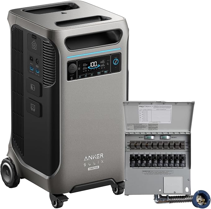 Anker | F3800 Plus Portable Power Station | 3,840Wh | 6,000W AC Output | 120V/240V