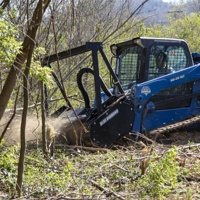 Blue Diamond | Drum Mulcher | Skid Steer Attachment