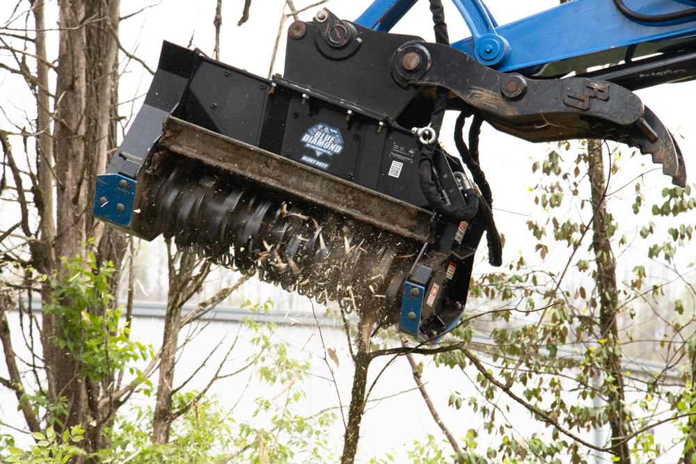 Blue Diamond | Excavator Drum Mulcher-Heavy Duty | Excavator Attachments
