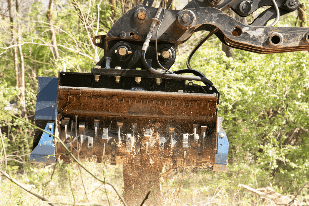 Blue Diamond | Excavator Drum Mulcher-Severe Duty | Excavator Attachments