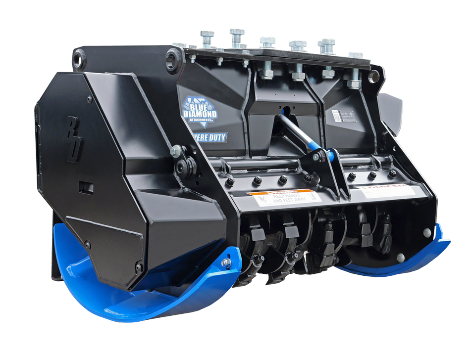 Blue Diamond | Excavator Drum Mulcher-Severe Duty | Excavator Attachments