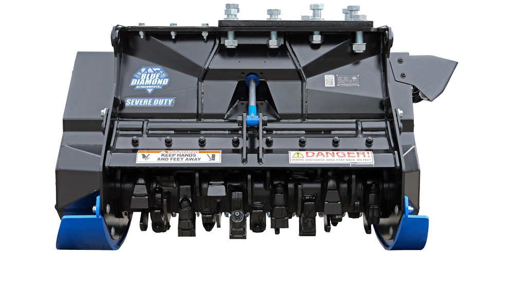 Blue Diamond | Excavator Drum Mulcher-Severe Duty | Excavator Attachments