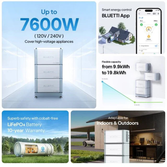 Bluetti | EP800 with B500 Home Battery Backup Off-grid Energy Storage System