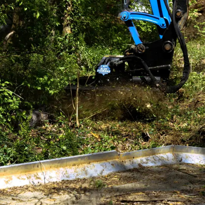 Blue Diamond | Mini Excavator Brush Cutter | Severe Duty Series-2 Brush Cutter