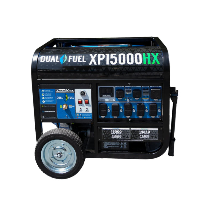 Duromax | XP15000HX Dual Fuel Portable Generator | 12000W / 15000W