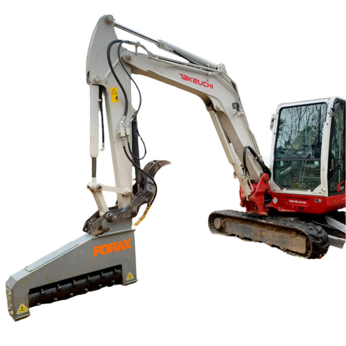 Forax | 3-6 Ton Mini Excavator XD36 Drum Mulcher | Extreme Duty Drum mulcher Excavator Attachments