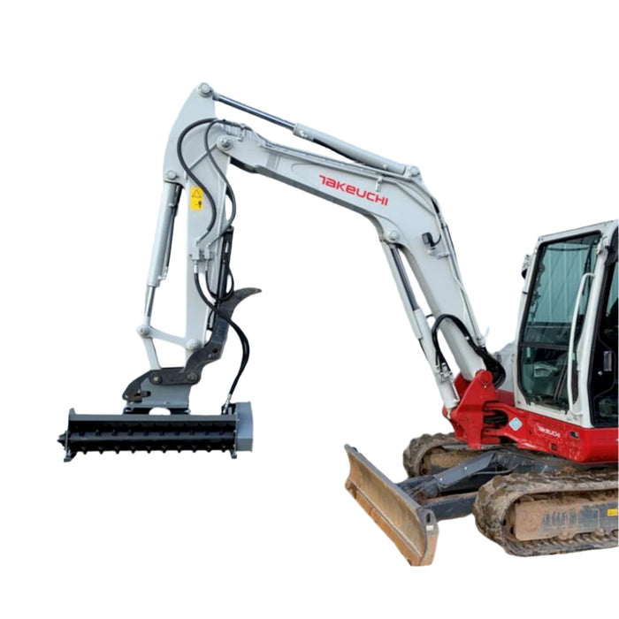 Forax | 2-4 Ton Mini Excavator HP40 Drum Mulcher | Ultralight Mulcher Excavator Attachments