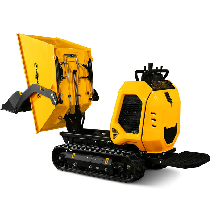 MechMaxx |1800lb | Stand-ON Hydraulic Track Dumper with Self-Loading | Tracked Buggy