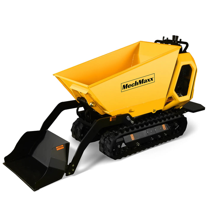 MechMaxx |1800lb | Stand-ON Hydraulic Track Dumper with Self-Loading | Tracked Buggy