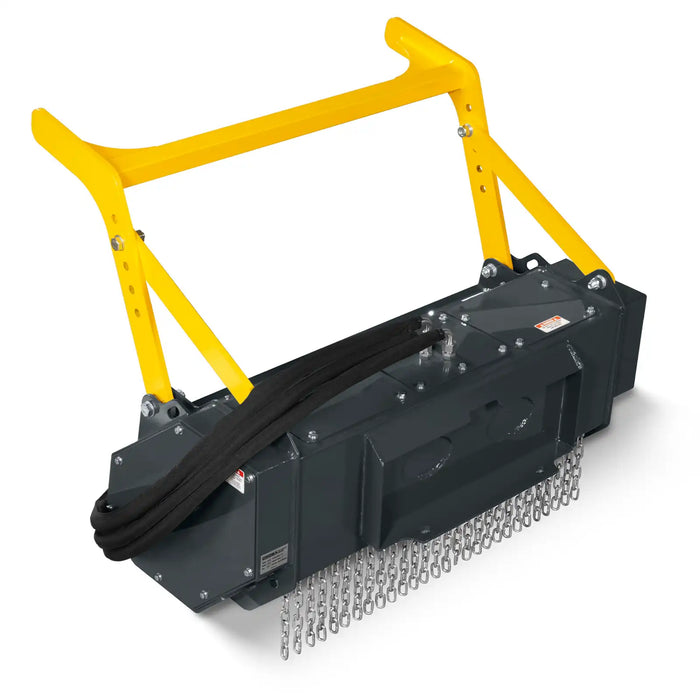 Croba | 37"Mini Skid Steer Drum Forestry Brush Mulcher Attachment