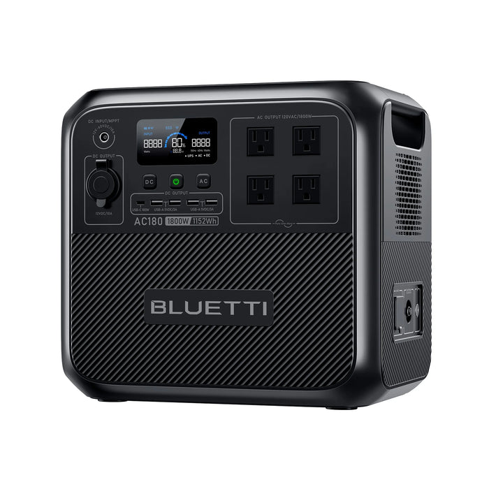 Bluetti | 1800W | 1152Wh LiFePO4 Solar Power Station | AC180 Solar Generator