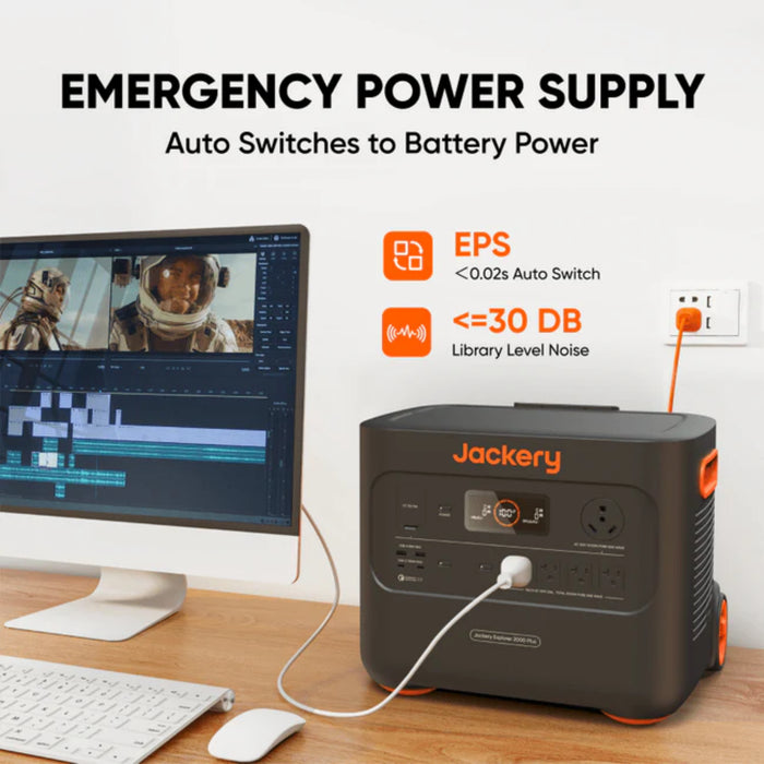 Jackery | Solar Generator 2000 Plus Kit with Panels (6kWh) | Portable Power Station