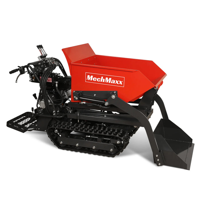 MechMaxx |1100lb | Stand-ON Hydraulic Track Dumper with Self-Loading | Tracked Buggy