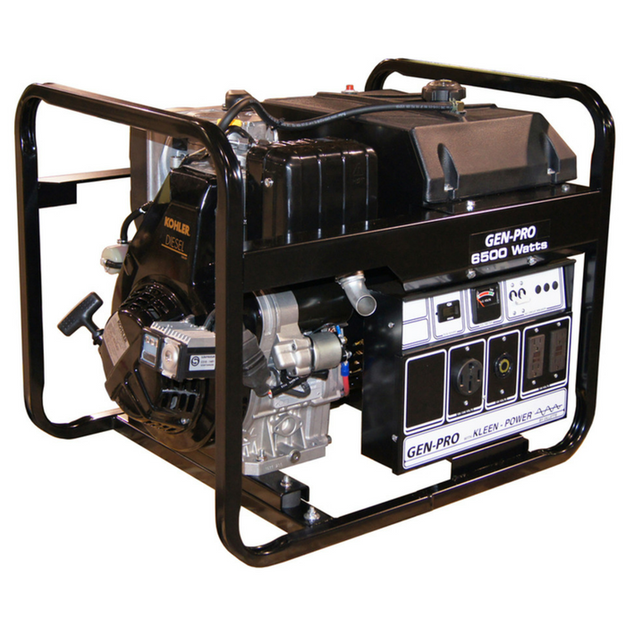 Gillette Portable Diesel Generator - 6 kW, 9 HP Kohler, 3-2 Phase, 208 ...