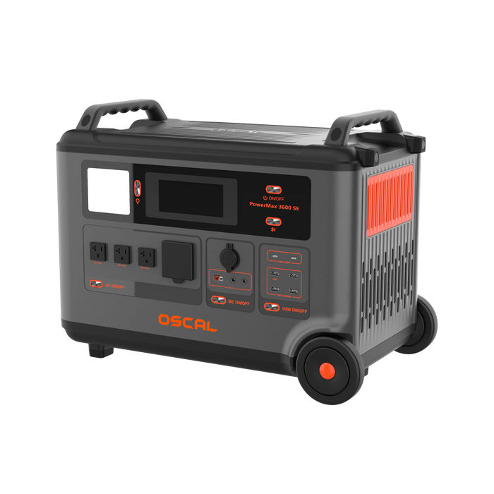 Oscal PowerMax 3600SE | 3600W Portable Power Station | 3600Wh Battery Capacity and 2400W Solar Charging Input