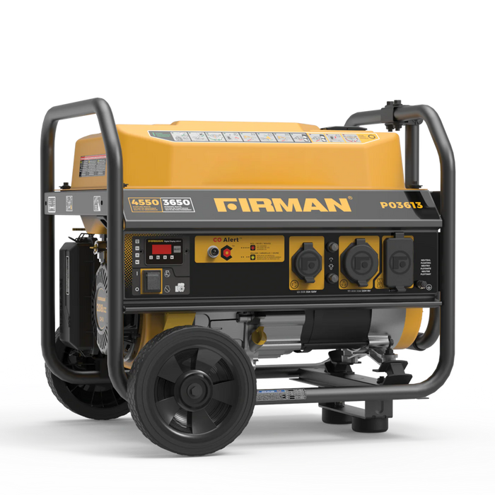 Firman Gas Portable Generator 4550W Recoil Start 120V With c/o Alert