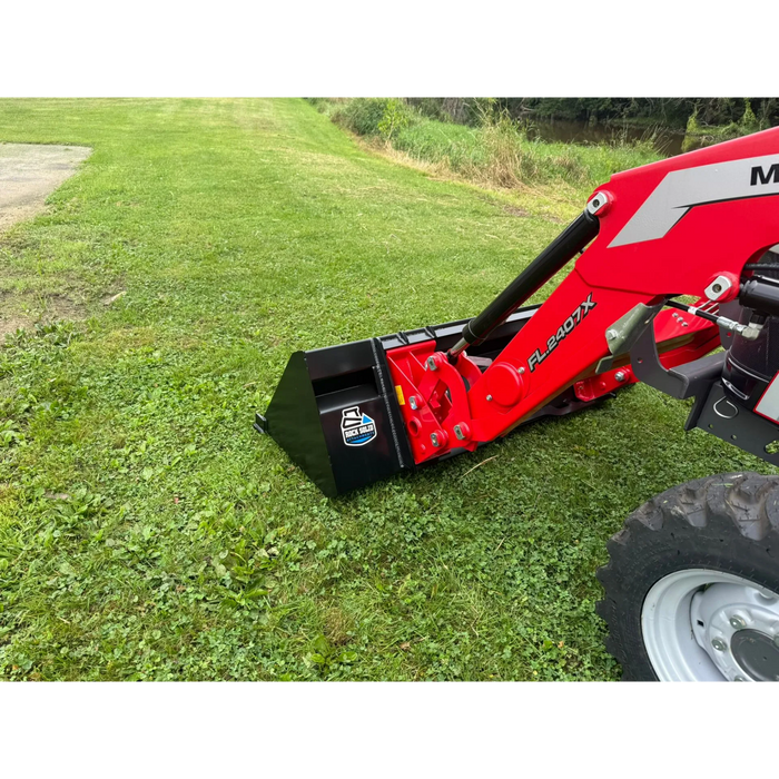 Rock Solid | Compact Tractor Bucket- Universal Mount | Tractor Attachment