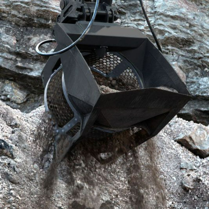 Rock Screener Bucket Attachment | Excavator Attachments | RockZone Americas